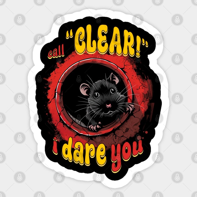 Call Clear - I Dare You Sticker by nonbeenarydesigns